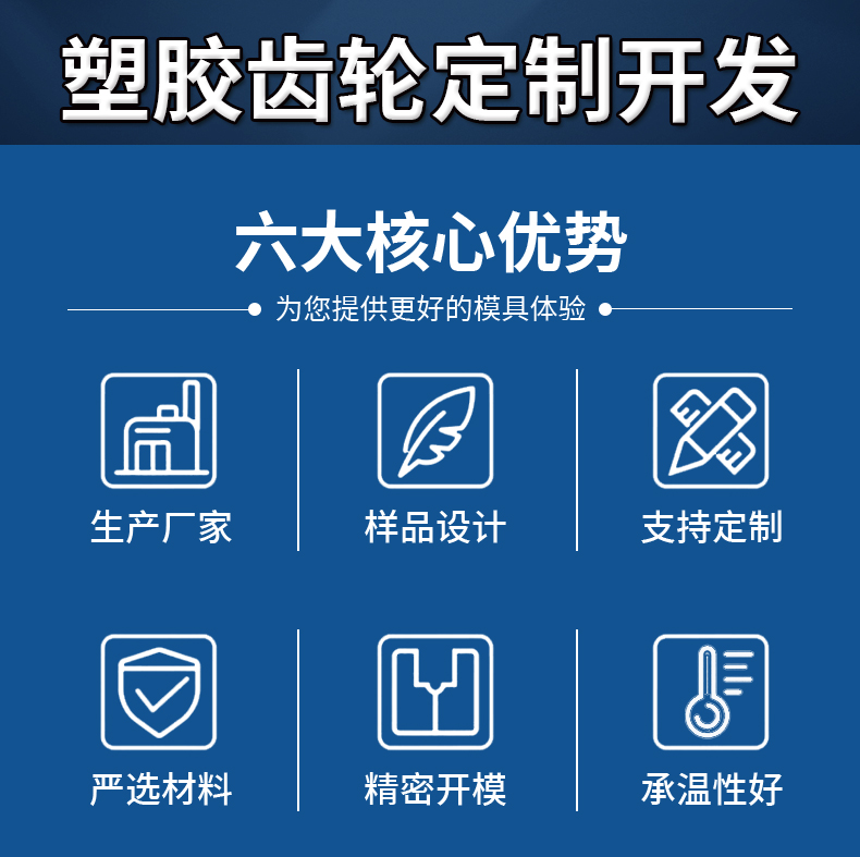 精密塑料齿轮模具注塑开发定制2 